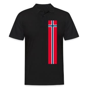 J’aime la tenue T-shirt design Norvège - Polo Homme - noir - Devant - Kai (181cm)