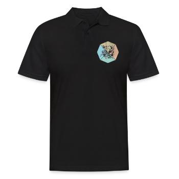 Octopus - Men's Polo Shirt - black - Front - Kai (181cm)