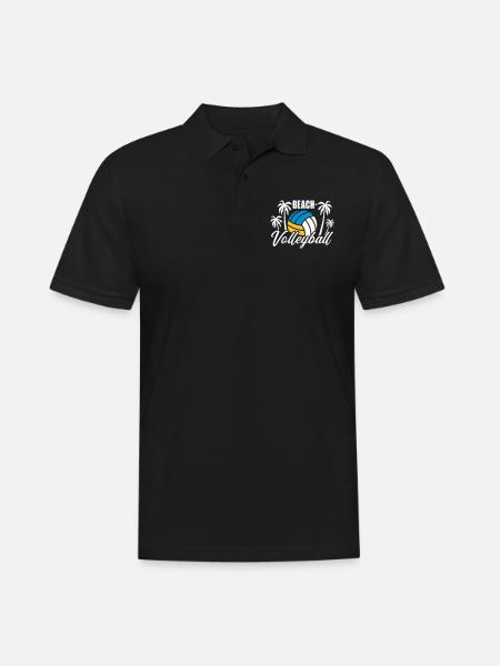 Beach-volley - Polo Homme - noir