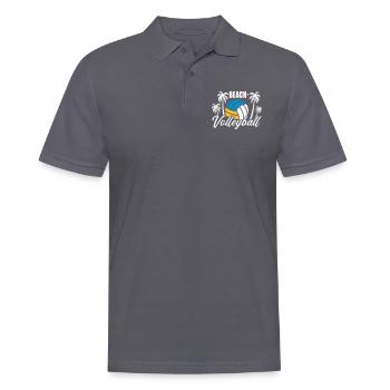 Beachvolleyball - Männer Poloshirt - Anthrazit - Vorne - Nico (186cm)