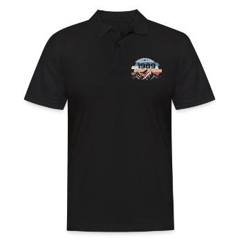 Original 1989 Vintage 1989 Birthday 1989 - Men's Polo Shirt - black - Front - Kai (181cm)
