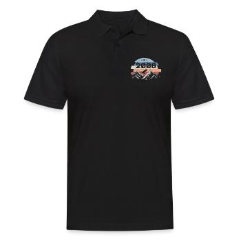 Original 2008 Vintage 2008 Birthday 2008 - Men's Polo Shirt - black - Front - Kai (181cm)