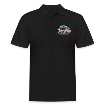 Original 2006 Jahrgang 2006 Geburtstag 2006 - Männer Poloshirt - Schwarz - Vorne - Kai (181cm)