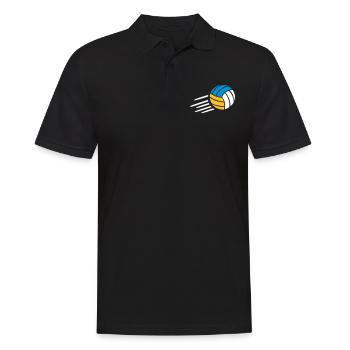 Beachvolleyball - Männer Poloshirt - Schwarz - Vorne - Kai (181cm)
