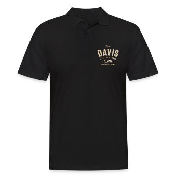 Team Davis Lifetime Member Personalized Name - Men's Polo Shirt - black - Front - Kai (181cm)