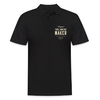Tool and Die Maker Job Title Profession - Men's Polo Shirt - black - Front - Kai (181cm)