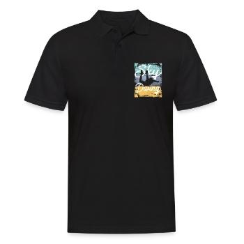 Vintage Freefall Thrill Skydiving - Men's Polo Shirt - black - Front - Kai (181cm)