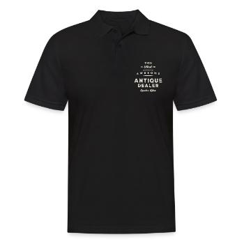 Funny Job Occupation Antique Dealer - Men's Polo Shirt - black - Front - Kai (181cm)