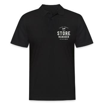 I'm Not Perfect, But I'm a Store Manager - Men's Polo Shirt - black - Front - Kai (181cm)
