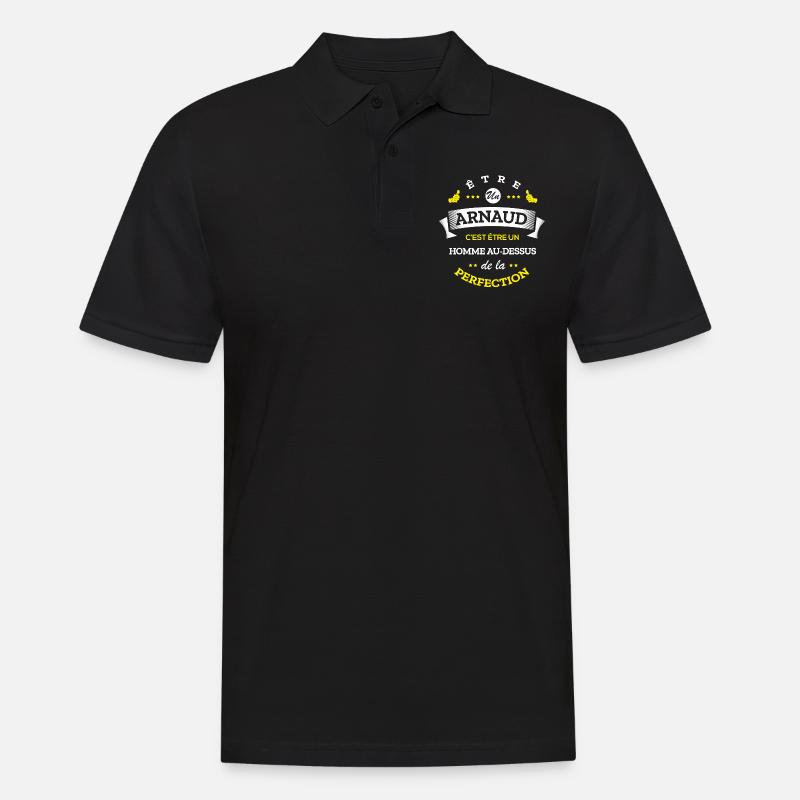 ARNAUD PARFAIT - NOM ARNAUD - Polo Homme - noir