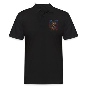 Adler | Eagle’s Head | Eagle | Effet 3D - Polo Homme - noir - Devant - Kai (181cm)