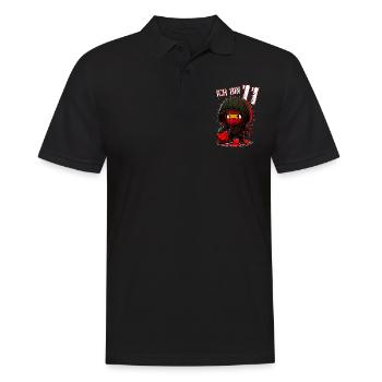 Anniversaire des enfants 11 ans - Basketball et Ninjas - Polo Homme - noir - Devant - Kai (181cm)