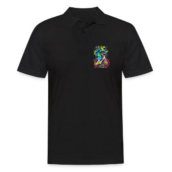 Vélo BMX | BMX coloré - BMX Rider - Polo Homme - noir - Devant - Kai (181cm)