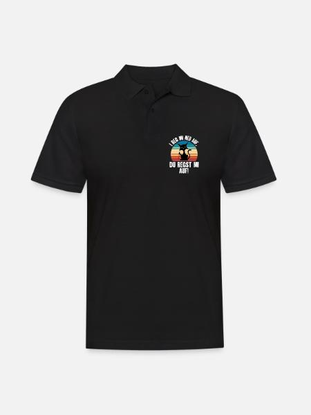 I Reg Mi Net Auf, Du Regst Mi Auf Schwäbisch - Männer Poloshirt - Schwarz