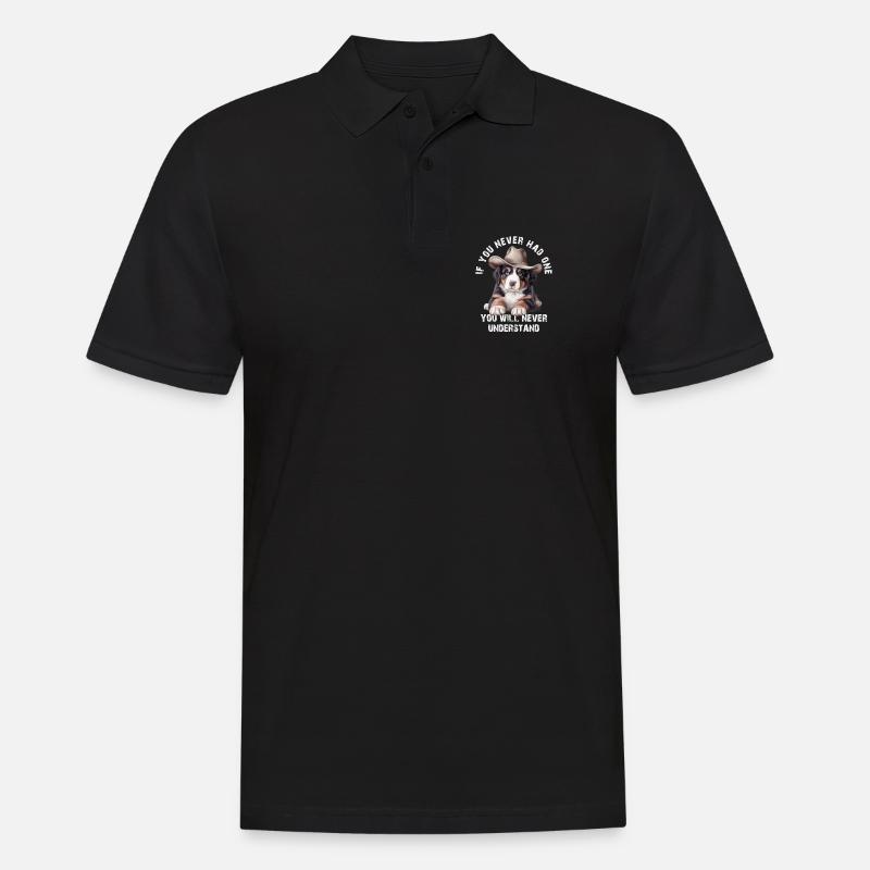 Berner Sennenhund - Männer Poloshirt - Schwarz
