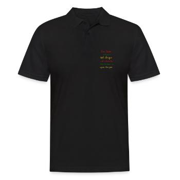 Dear Santa - Männer Poloshirt - Schwarz - Vorne - Kai (181cm)