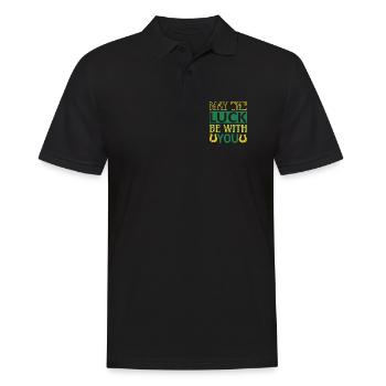 Que la chance soit avec vous - Polo Homme - noir - Devant - Kai (181cm)