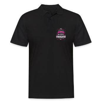 Eure Hoheit Irmgard betritt den Raum - Männer Poloshirt - Schwarz - Vorne - Kai (181cm)