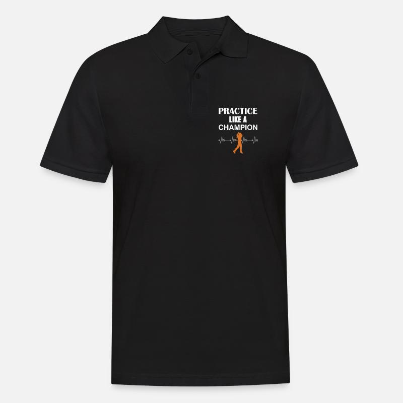 Golf - Männer Poloshirt - Schwarz