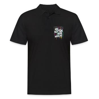 Mon costume était dans la laveuse pour la fête foraine - Polo Homme - noir - Devant - Kai (181cm)