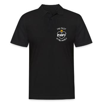 Die beste Mutter der Welt - Männer Poloshirt - Schwarz - Vorne - Kai (181cm)