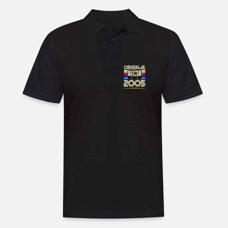 Originale limitierte Kassette von 2005 - Männer Poloshirt - Schwarz