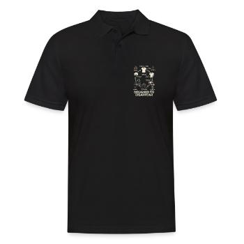 Aktiver Umweltschutz - Männer Poloshirt - Schwarz - Vorne - Kai (181cm)