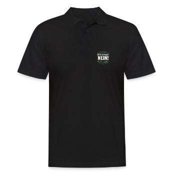 Bevor du fragst Nein lustig witzig - Männer Poloshirt - Schwarz - Vorne - Kai (181cm)