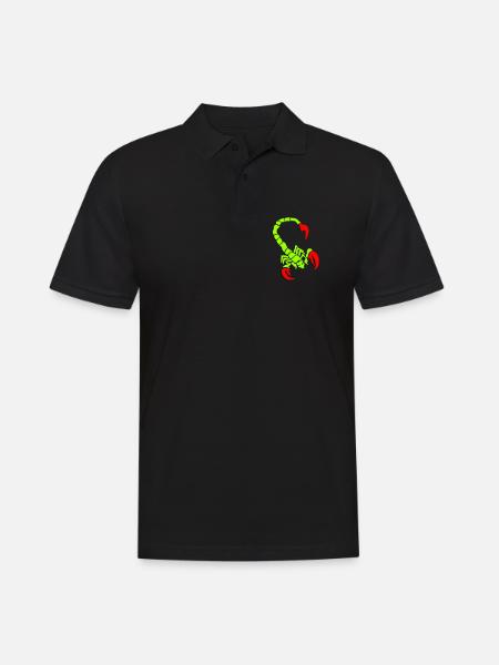 skorpion_01_3d_rot_2 - Men's Polo Shirt - black