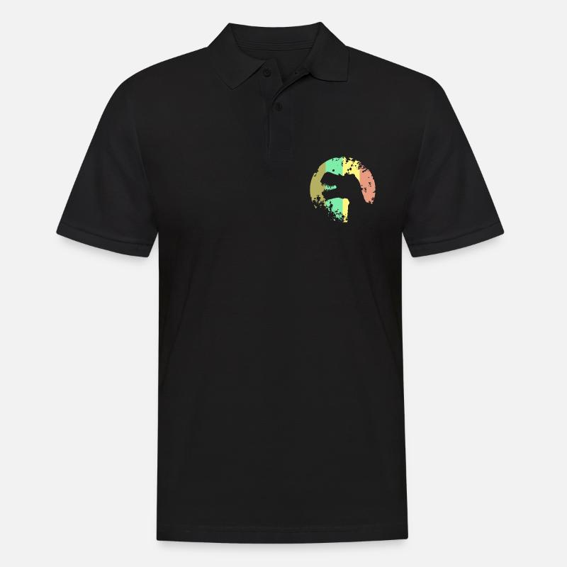 Dinosaurier T-Rex Design - Männer Poloshirt - Schwarz