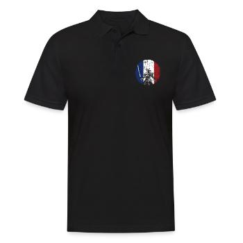 Samurai France guerrier - Polo Homme - noir - Devant - Kai (181cm)