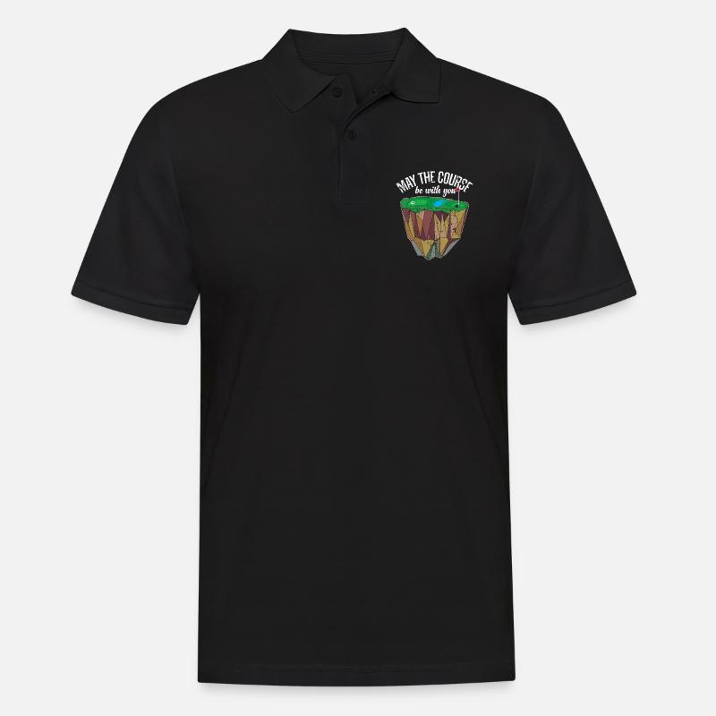 Golf Course Golf Golfball - Men's Polo Shirt - black