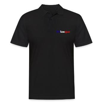 Petanque, for bowling - Men's Polo Shirt - black - Front - Kai (181cm)