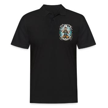 Handwerker Einmal Mit Profis Arbeiten - Männer Poloshirt - Schwarz - Vorne - Kai (181cm)