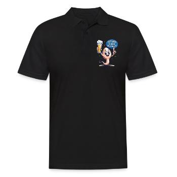 Il y a 75 ans, j’étais le plus rapide - Polo Homme - noir - Devant - Kai (181cm)