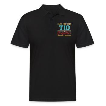 Godfather - Men's Polo Shirt - black - Front - Kai (181cm)