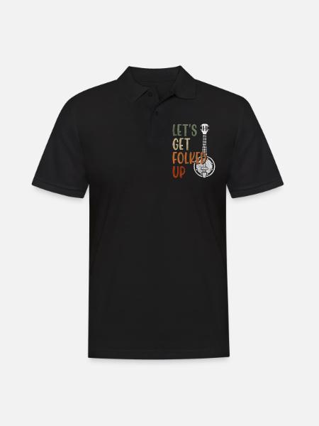 Music, party, pop music - Men's Polo Shirt - black