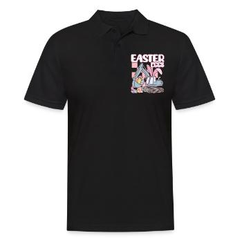 Easter eggs - Men's Polo Shirt - black - Front - Kai (181cm)