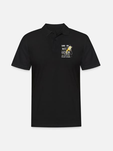 Bee Save The Honey Bees - Men's Polo Shirt - black
