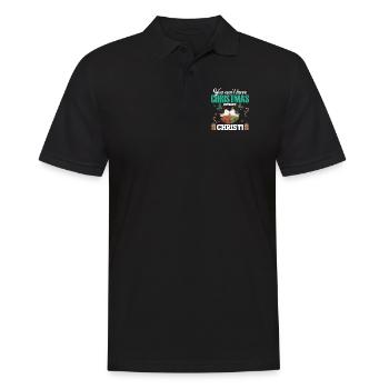 Christmas Can't Have Christmas Without Christ - Men's Polo Shirt - black - Front - Kai (181cm)