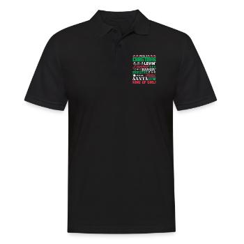 Christmas I Am A Christmas Girl - Men's Polo Shirt - black - Front - Kai (181cm)