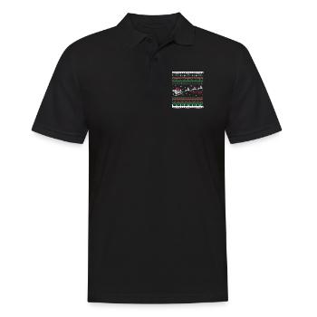 Funny Audio Engineer Christmas - Men's Polo Shirt - black - Front - Kai (181cm)