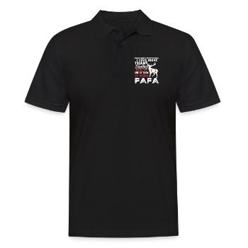 Hunting Love Hunting And Being Papa - Men's Polo Shirt - black - Front - Kai (181cm)