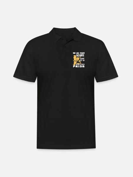 Carpenter We All Have Scars - Men's Polo Shirt - black