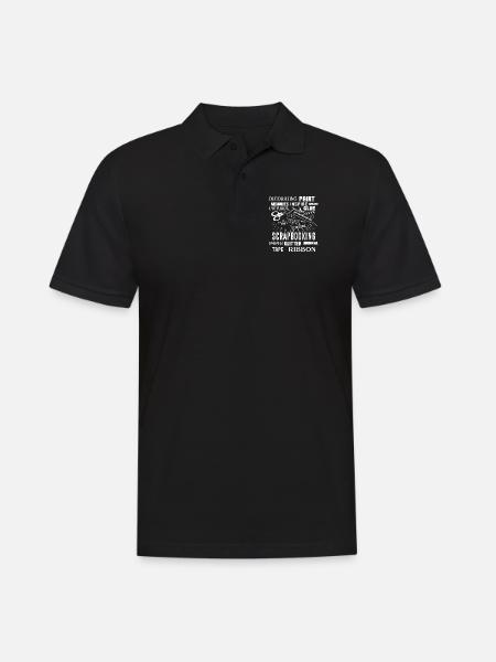 Scrapbooking Things About Scrapbook - Men's Polo Shirt - black
