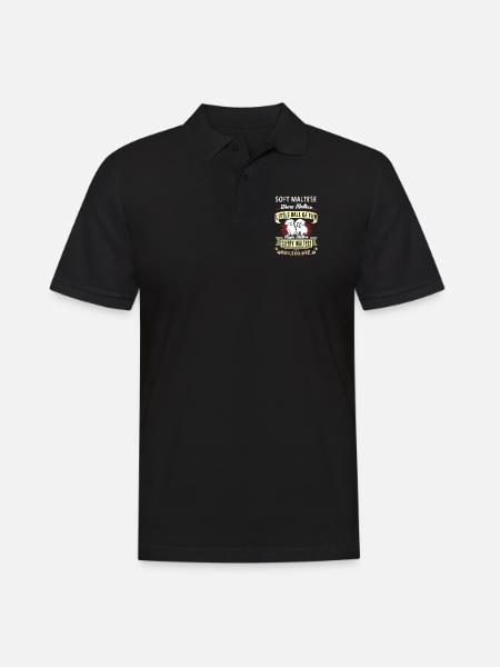 Soft Maltese Warm Maltese - Men's Polo Shirt - black