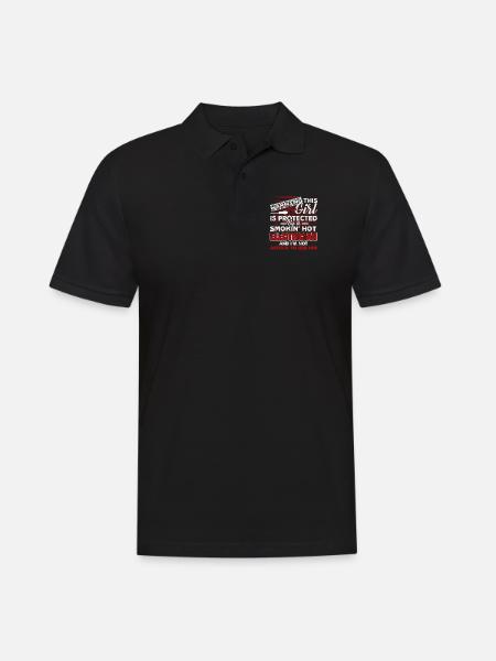 Protected By An Electrician - Men's Polo Shirt - black