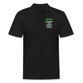 10 Reasons To Be With A Pharmacy Technician - Men's Polo Shirt - black - Front - Kai (181cm)