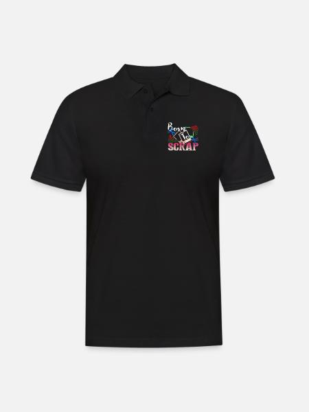 Scrapbooking Born To Scrap - Men's Polo Shirt - black
