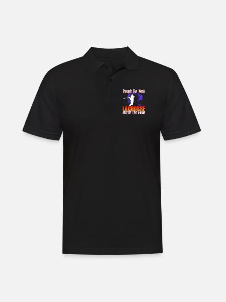 Trample The Weak Lacrosse Hurtle The Dead - Men's Polo Shirt - black